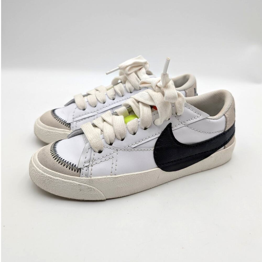 Nike Blazer Low '77 Jumbo Sneakers Shoes Women's White/Black Size US7 EU38